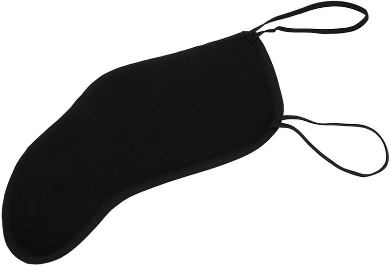 Estink Violin Chin Rest Pad, 4/4‑3/4 Violin Chin Shoulder Rest Black Flannelette Pad Soft Cover Protector Violin Chin Shoulder Pad for 3/4 4/4 Violin Musical Instrument Accessories, Black - Image 3